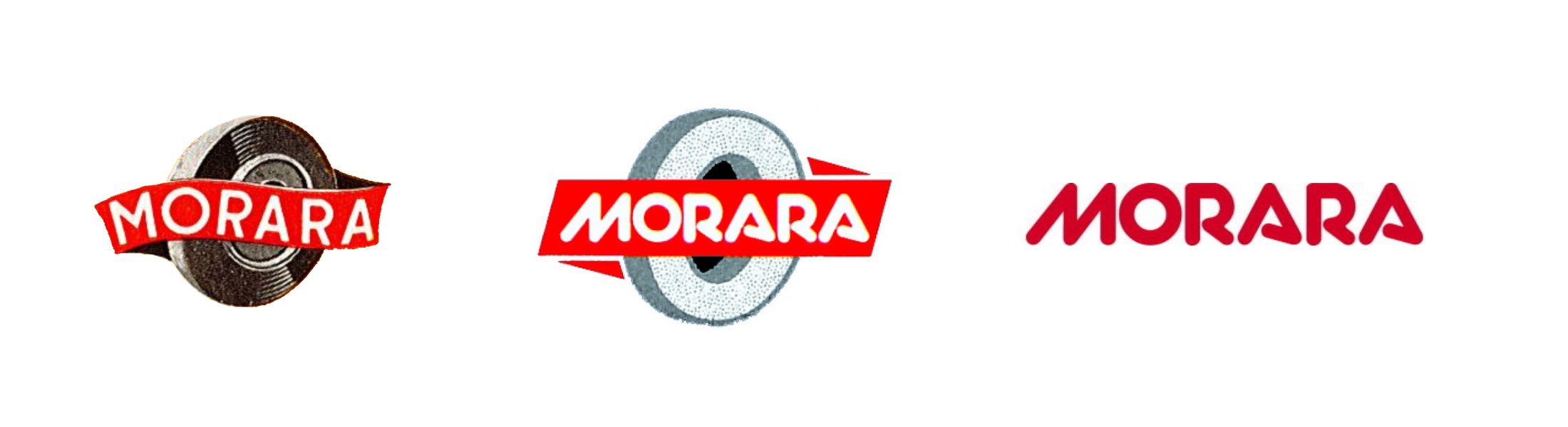Evoluzione del logo rettifiche Morara Bologna